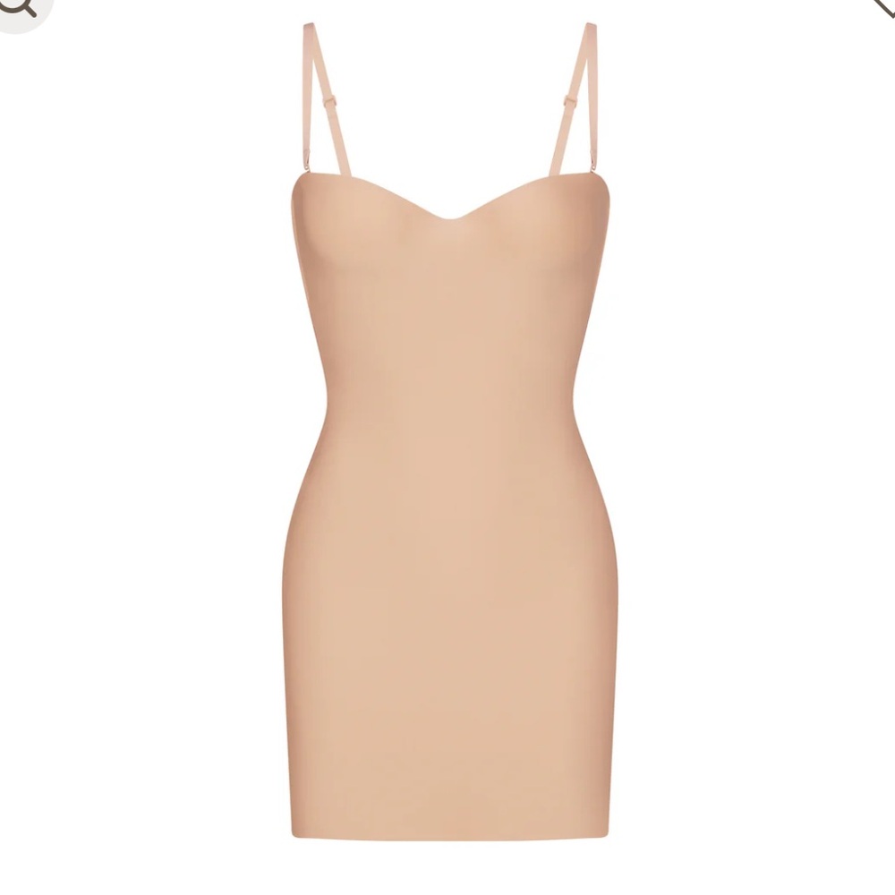 SKIMS Nude Bodycon Slip Dress